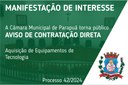 Manifestação de Interesse - Aquisição de Equipamentos de Tecnologia