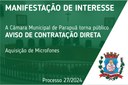 Manifestação de Interesse - Aquisição de Microfones